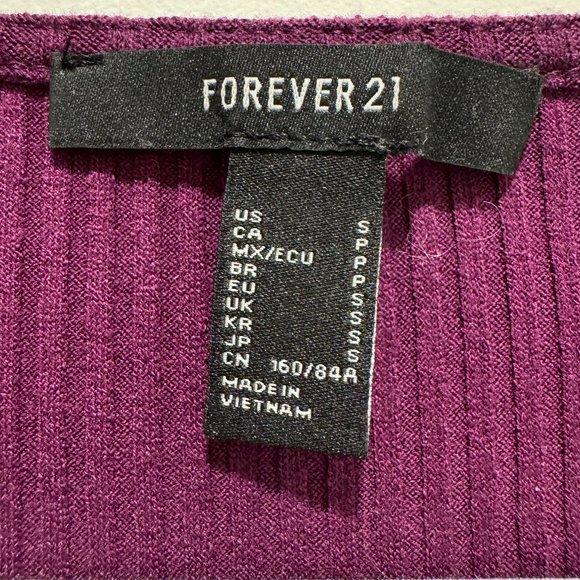 Forever 21 Purple Long Sleeve Bodysuit - Picture 3 of 5